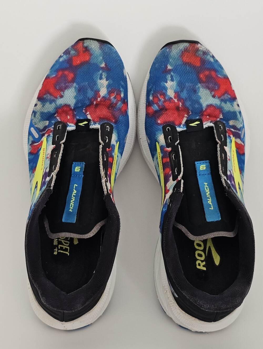 Brooks Launch 9 Run Proud Running Shoes Tie Dye Rainbow Women's Size 7.5 B - Picture 10 of 12